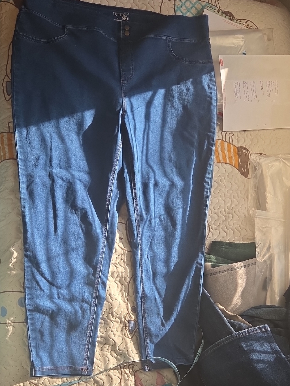 Terra & Sky Blue Skinny High-Rise Jeans